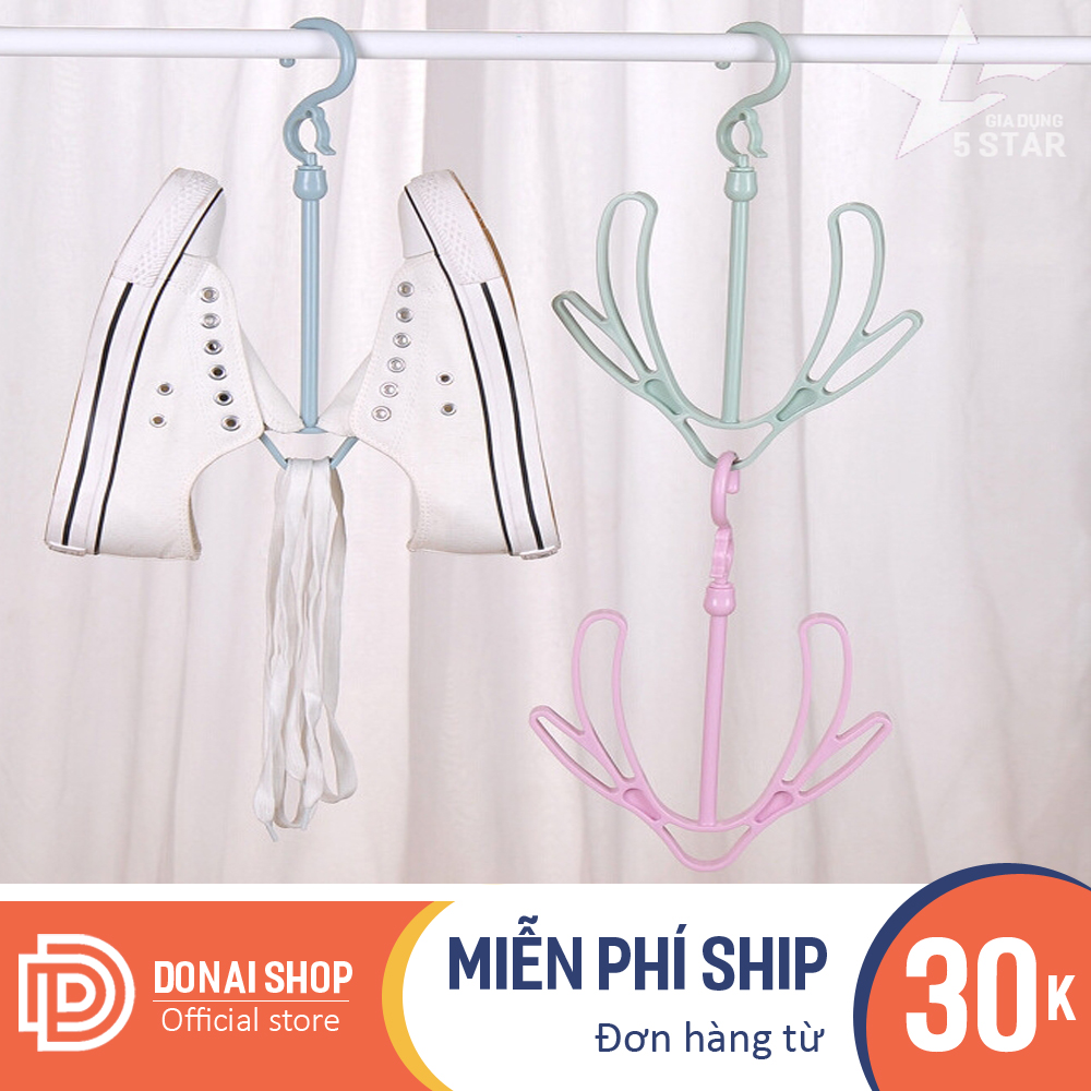 Móc treo phơi giày, dép loại xoay 360 độ có thể móc nối tiện lợi, phụ kiện dành cho tủ đồ 9.MTPG.DONAI