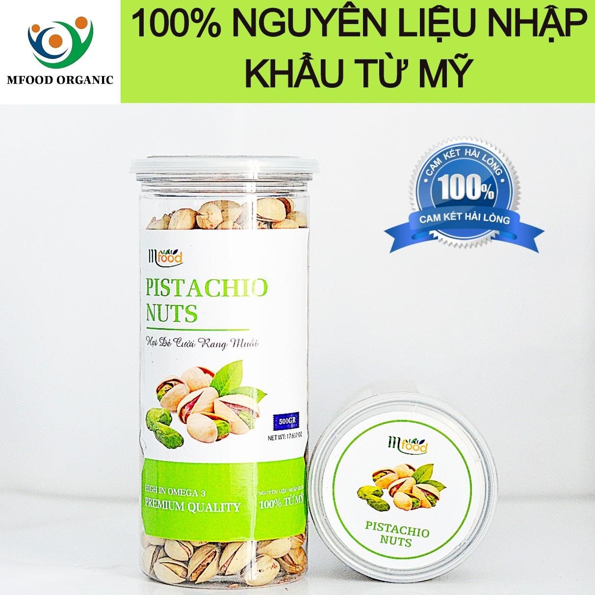[HCM]Hạt Dẻ Cười Không Tẩy Trắng Mỹ MFOOD Hũ 500gr