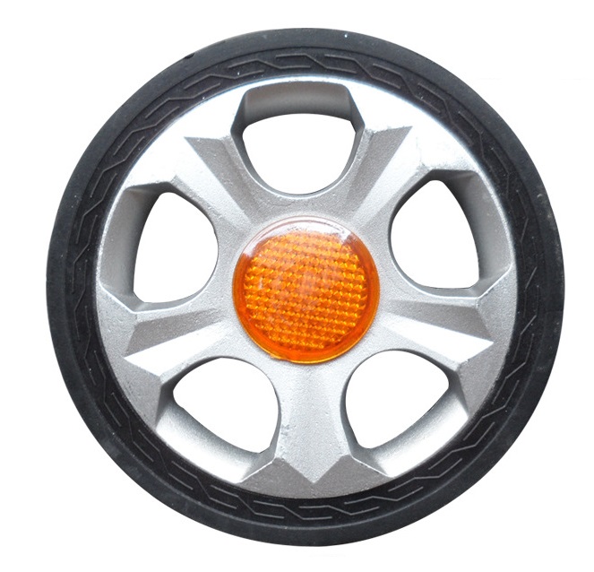 Combo 4 bánh xe đầu máy cổng xếp tự động, chất liệu cao su, trục 18, 22, 23
