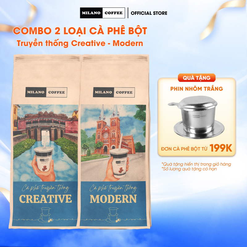 Combo of 2 Packs of Traditional Creative Coffee 250g and Traditional Modern Coffee 250g