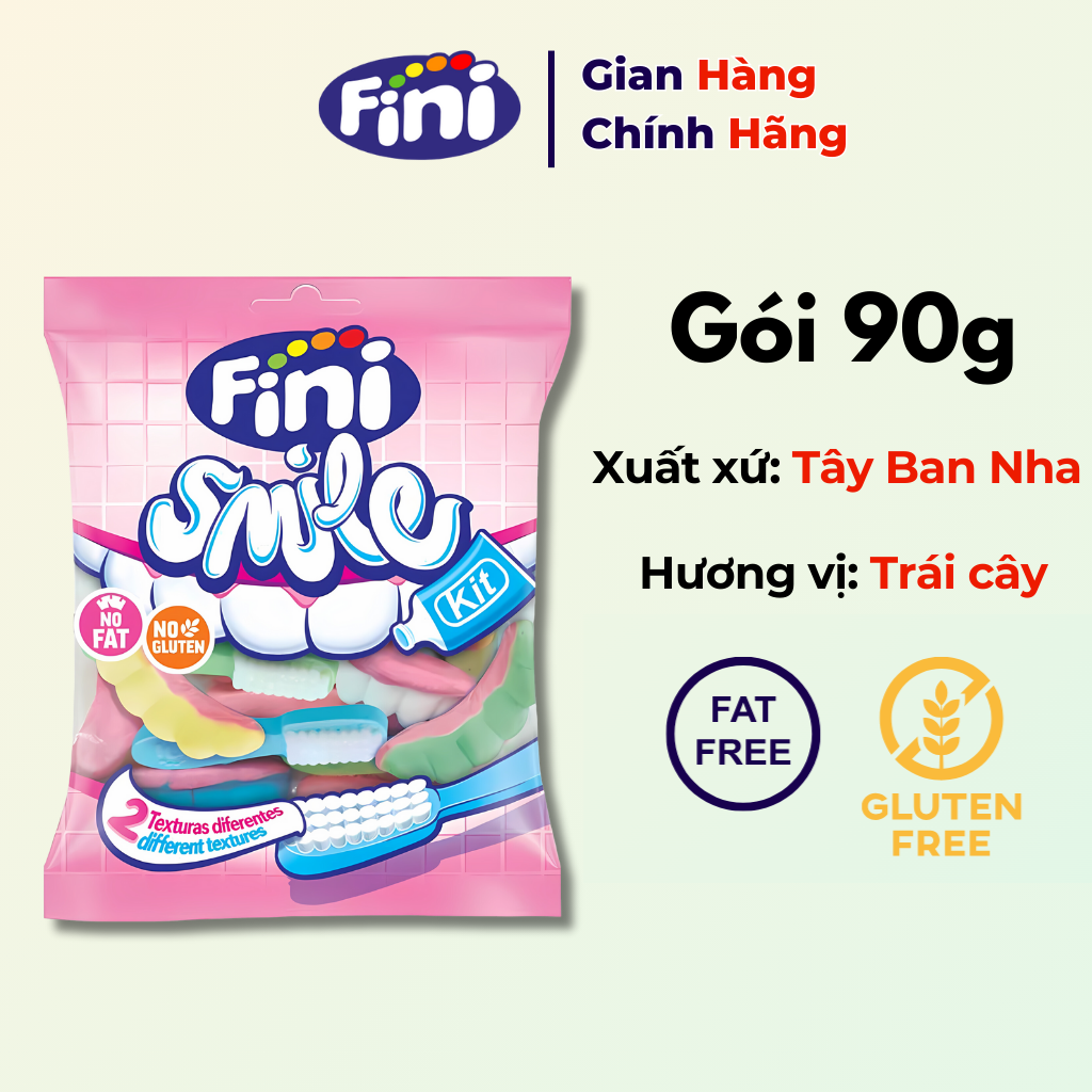 Kẹo dẻo fini smile kit 90g