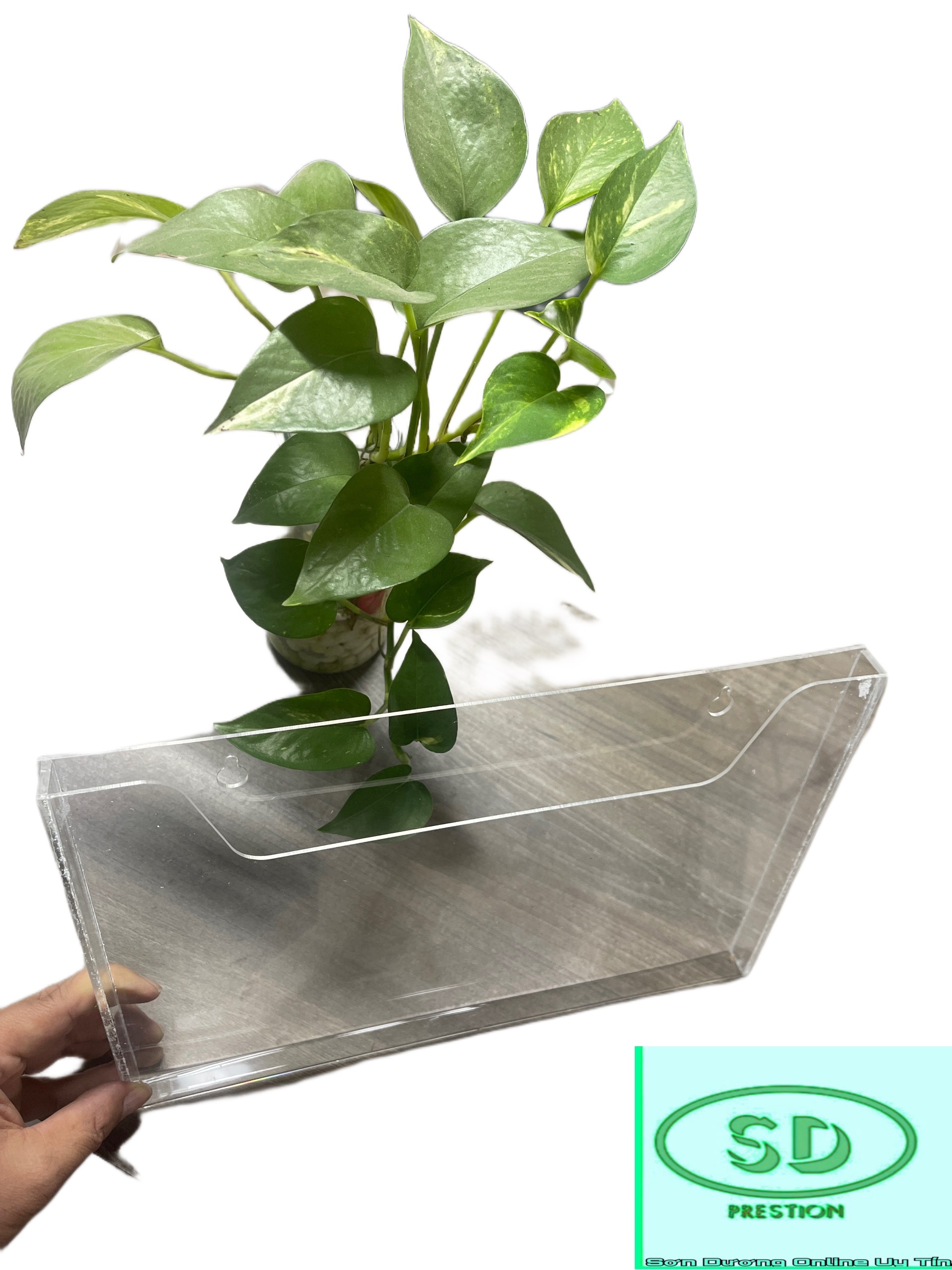 Kệ mica đựng tờ rơi treo tường trong suốt khổ ngang a3,a4, a5, a6