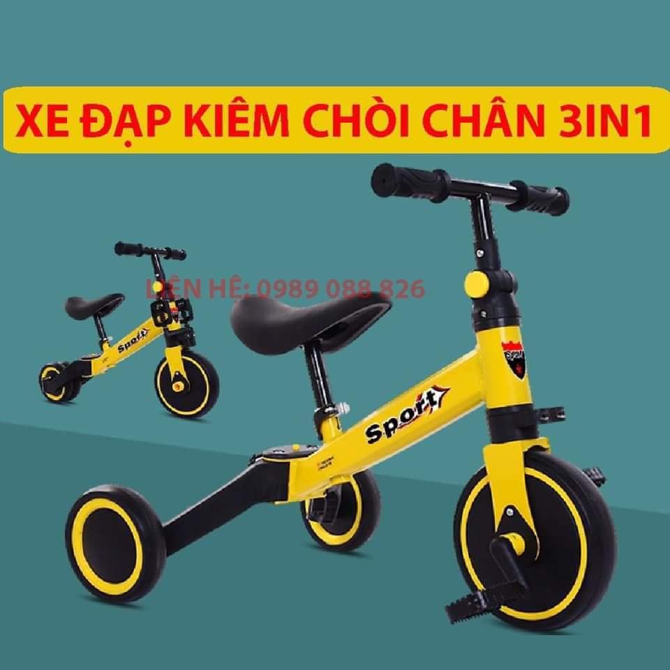 XE SPORT 3  in 1 XE ĐẠP - XE CÂN BẰNG -CHÒI CHÂN