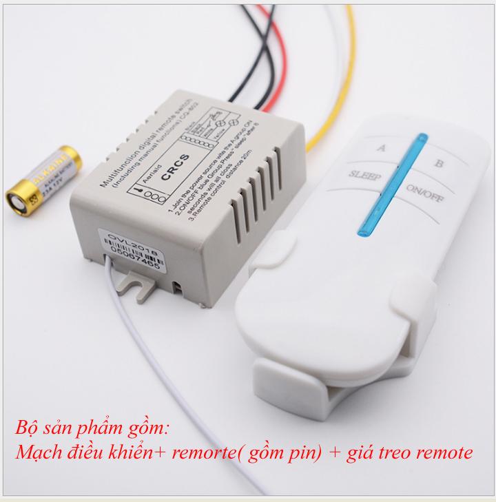 Công tắc điều khiển từ xa RF 2 cổng trắng