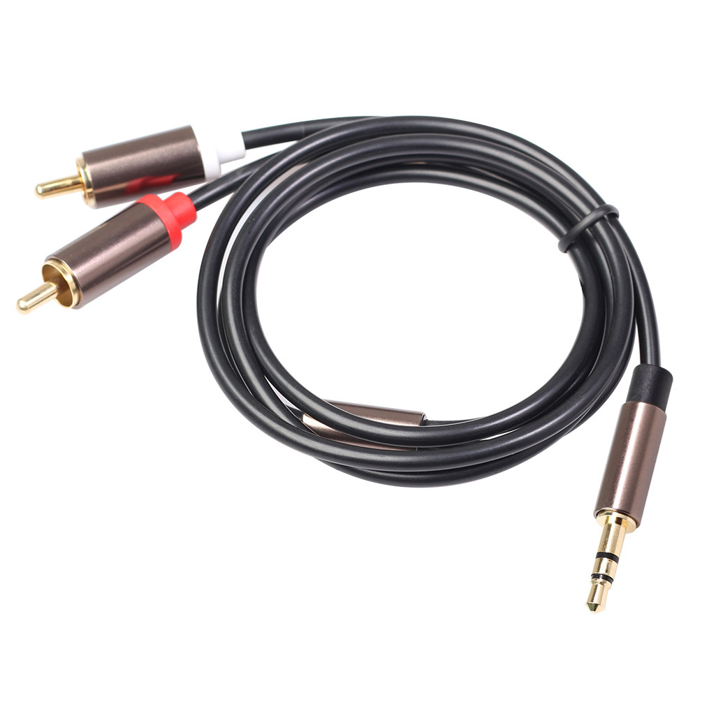 Dây AV 3 Đầu Jack 3.5 tai nghe ra AV , Dây AV 4 đầu hoa sen  dài 2 m - Hàng chất lượng