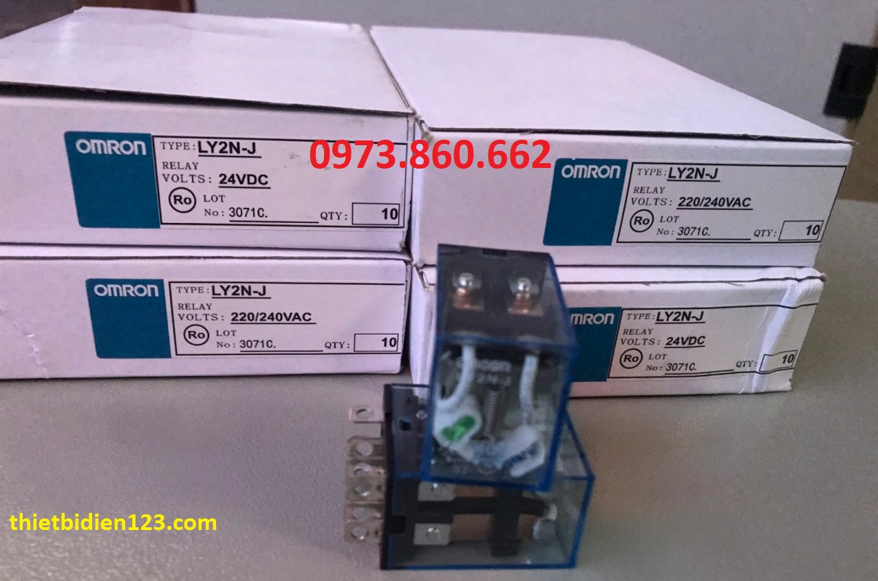 Rơ le trung gian omron 8 chân 10A LY2N-J- Rơ le trung gian chân to