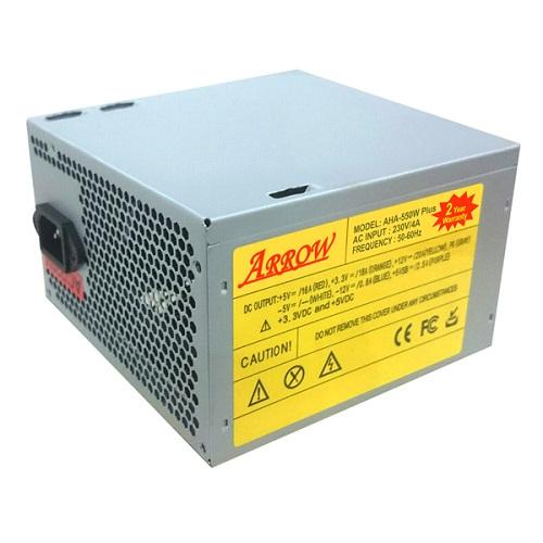 Bộ nguồn máy vi tính bàn arrow aha-550w fan 12 cm