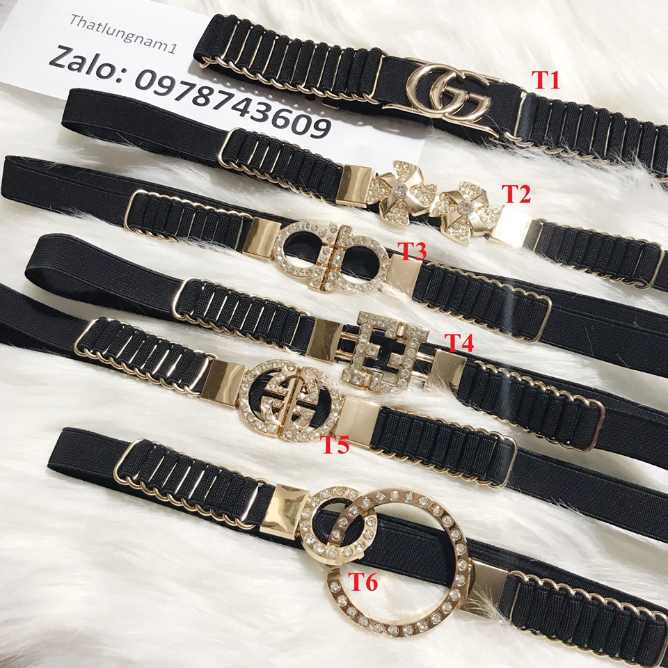 Đai váy Thắt lưng nữ NỊt nữ ong - thắt lưng nữ KẾT 1.5cm