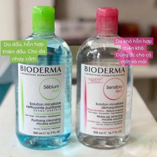 Sale soc_nước tẩy trang bioderma h2o pháp chai 500ml