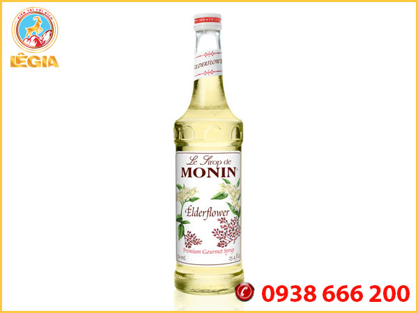 Siro monin hoa cơm cháy 700ml - monin elder flower syrup
