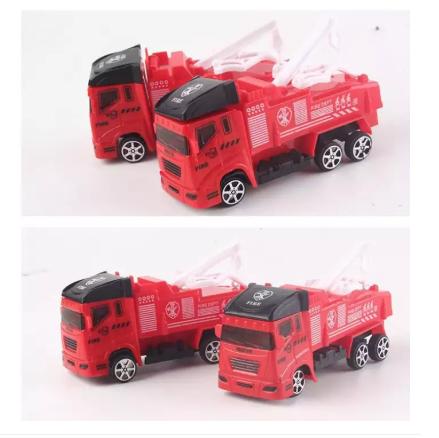Xe cần cẩu đỏ đồ chơi cho bé chạy bánh trớn