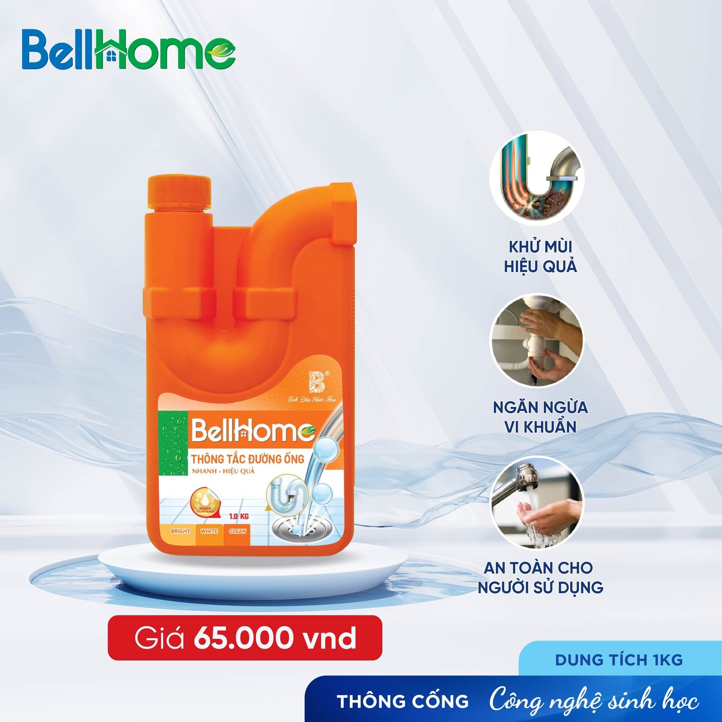 Thông Cống Công Nghệ Sinh Học Bell Home 1KG