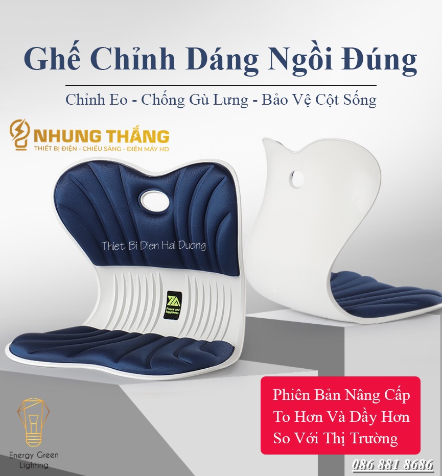 Ghế Chỉnh Dáng Ngồi Đúng - Chỉnh Eo,Chống Gù Lưng - Bảo Vệ Cột Sống - Phù Hợp Mọi Đối Tượng - Bảo Hành 1 Năm - Có Video