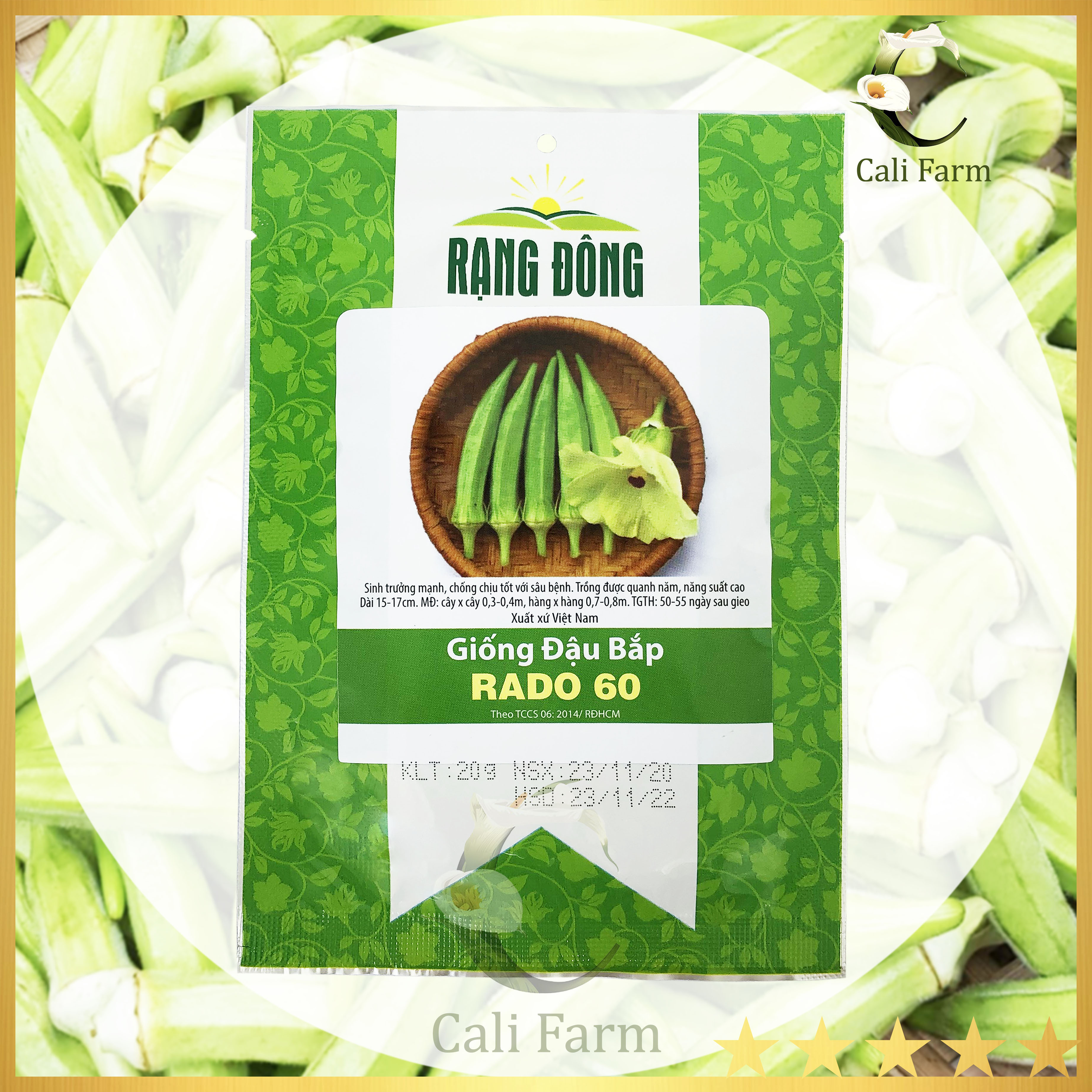 Hạt giống đậu bắp cao sản rado 60