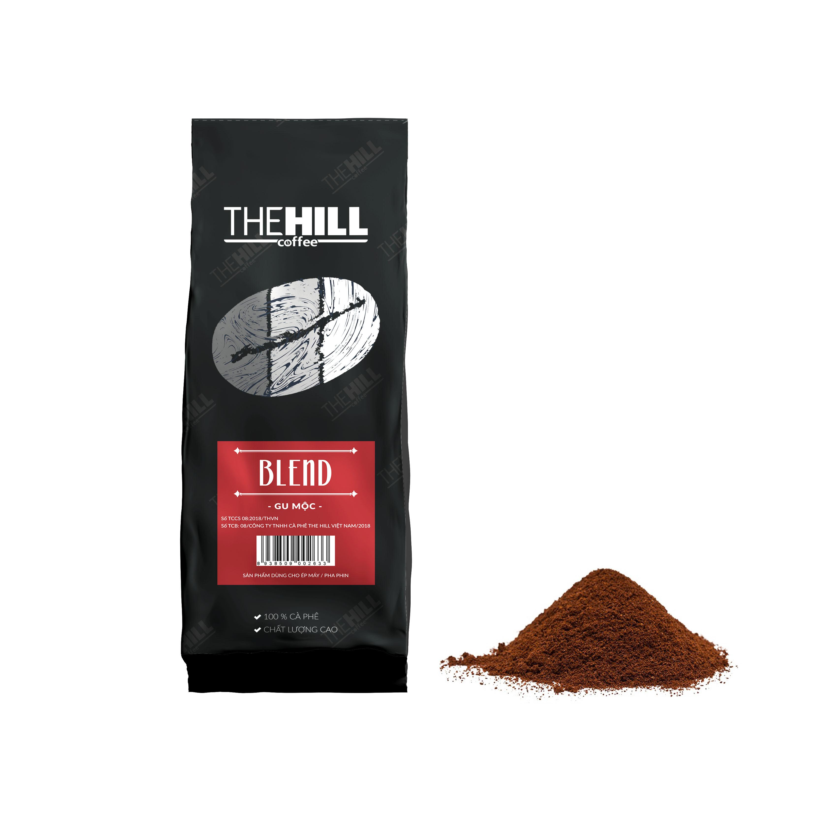 Cà phê blend gu mộc - rang xay 500g - cafe the hill việt nam