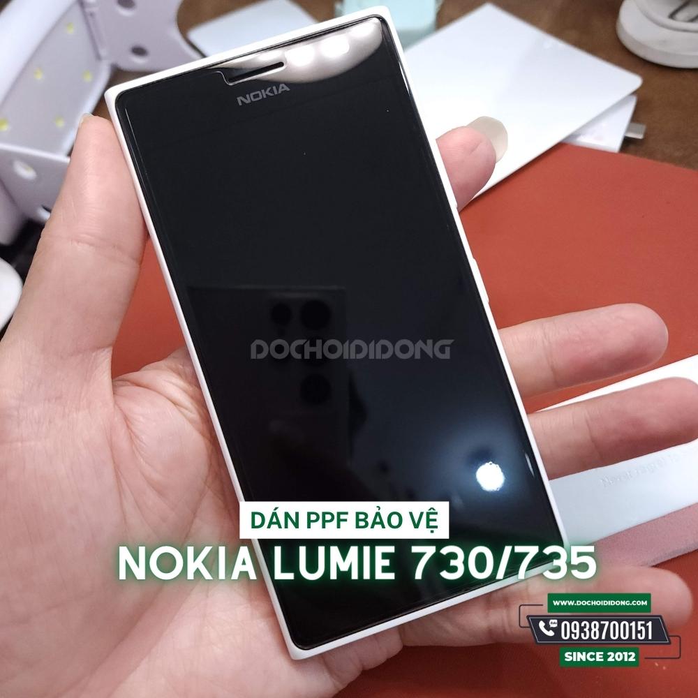 Miếng dán ppf hydorgen nokia lumie 730 / 735 trong, nhám, đổi màu cao cấp