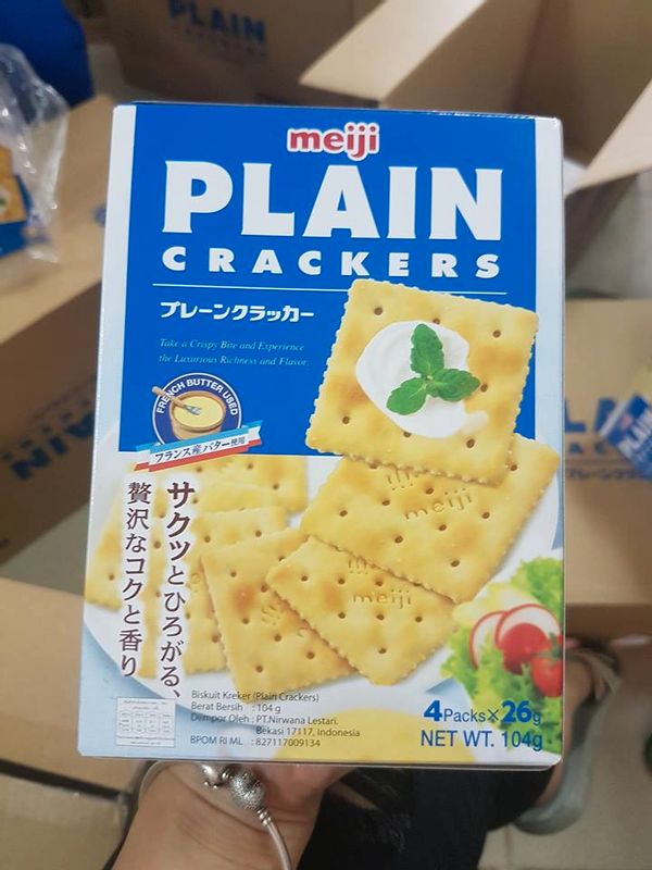 Bánh Quy Meiji (Plain Crackers 104G )- Dành Cho Người Ăn Kiêng.