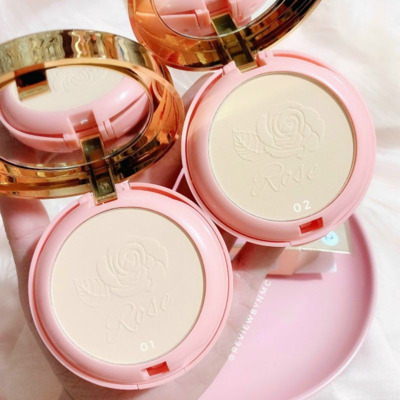 Phấn phủ nén 2 tầng rose karite