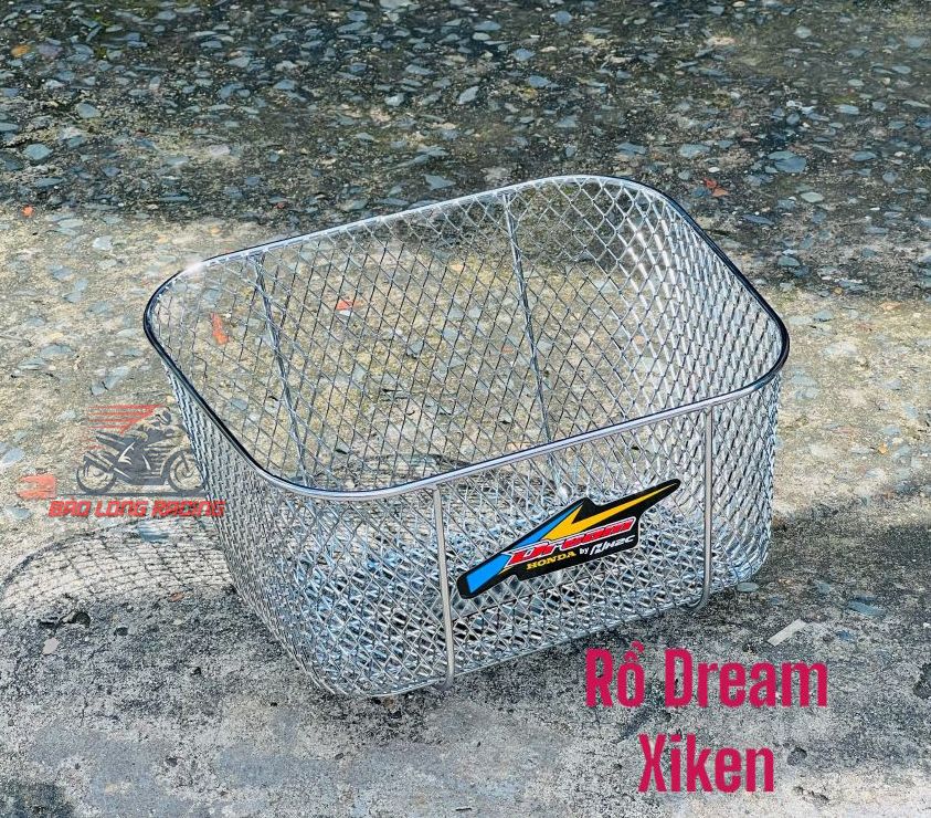  Rổ Lưới XIKEN H2C inox Sáng Bóng gắn xe máy DREAM CUB mẫu Thái Siêu Rẻ Đẹp 