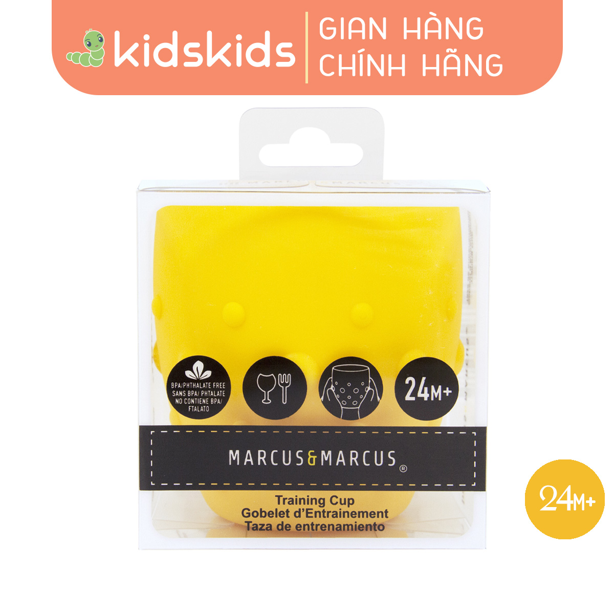 Ly tập uống nước silicon cho bé Marcus & Marcus, từ 2 tuổi - Lola
