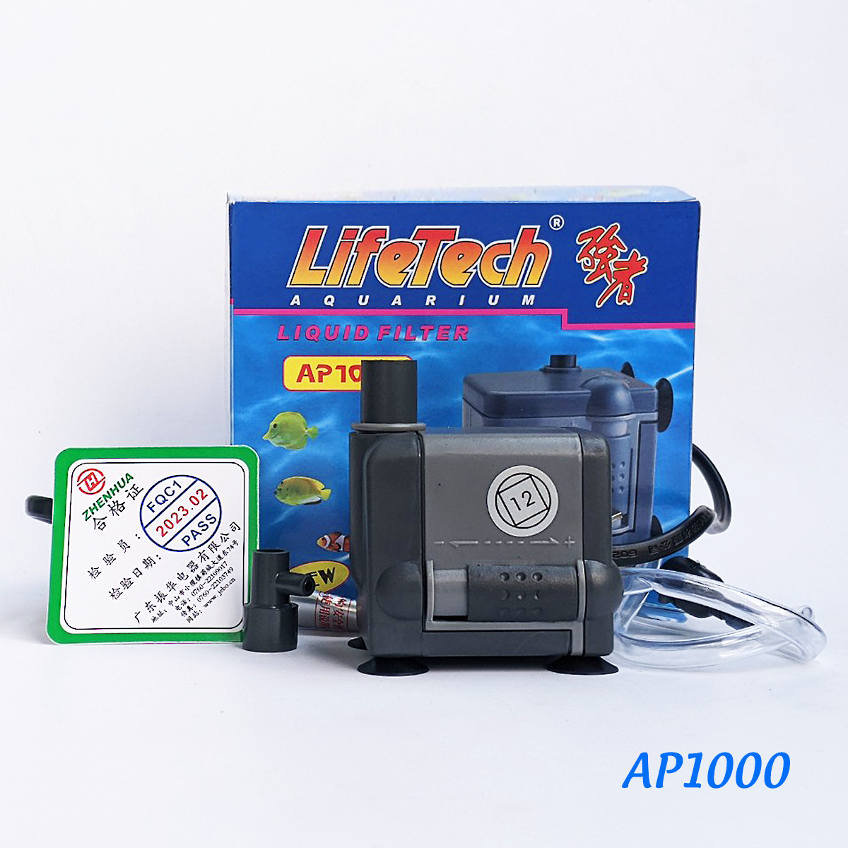 Máy bơm chìm, máy bơm nước hồ cá hút cặn lọc đáy bể cá dùng điện 220v công suất 6.5W