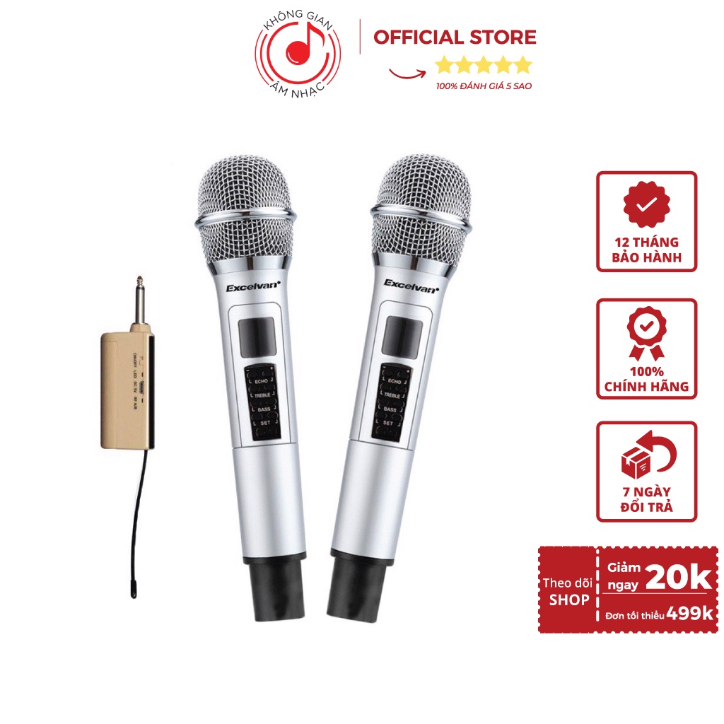 Micro Karaoke Không Dây Excelvan Z1 Pro - Chính Hãng Excelvan