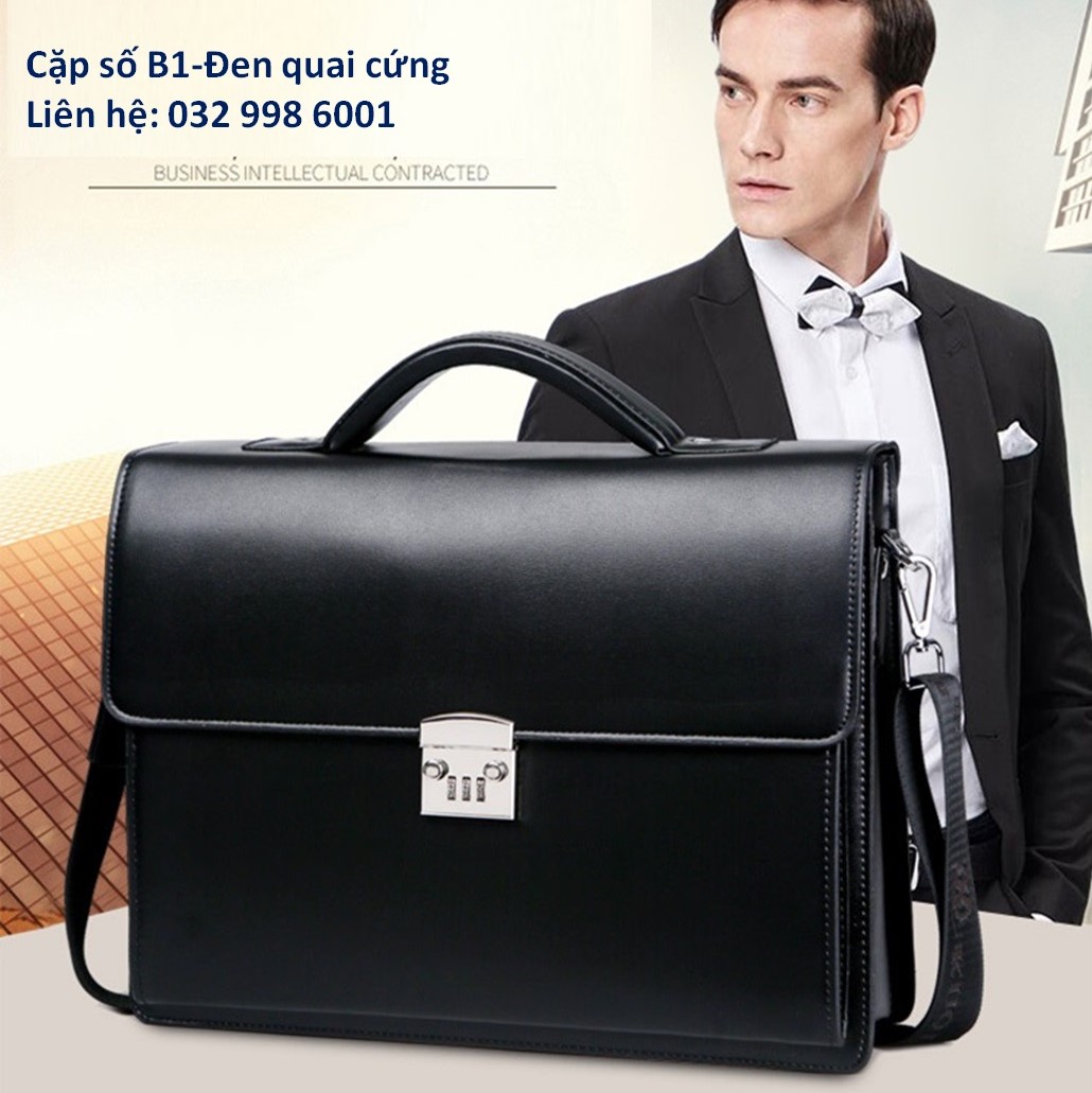Cặp xách da công sở đựng laptop 38x29x8Cm