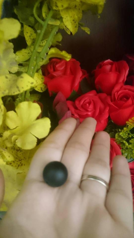 Xưởng đá tự nhiên g.f.h - vòng tay đá onyx tự nhiên đen mờ size 8mm