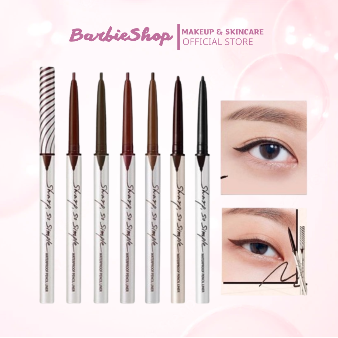 Bút Kẻ Mắt Dạng Sáp Clio Sharp So Simple Waterproof Pencil Liner