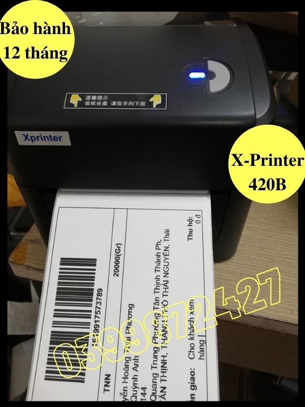 [HCM]Máy In Đơn Hàng In Tem In Vận Đơn TMĐT khổ 110mm Xprinter XP-420B