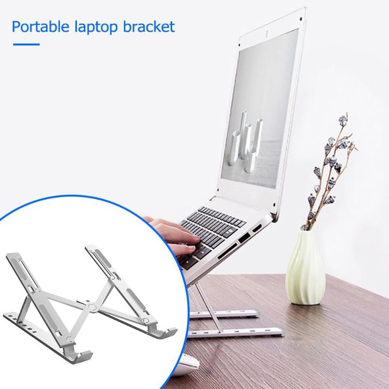 Giá đỡ laptop, máy tính bảng đa năng có thể điều chỉnh 6 cấp độ chống rung tốt, thiết kế tản nhiệt cho máy tính xách tay - Giá đỡ ipad, macbook gấp gọn tiện dụng - thegioisilevip