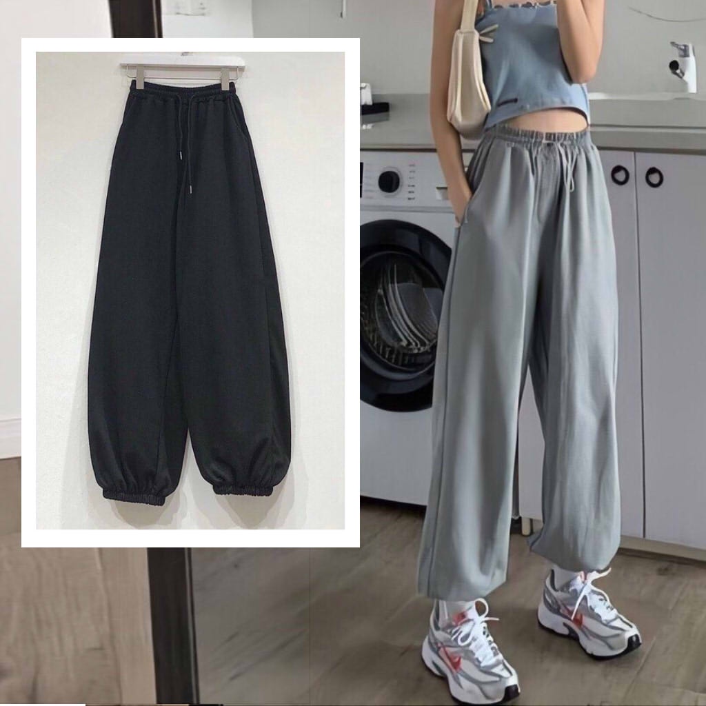 Quần jogger - quần bom trơn chun gấu siêu hot q014 anyashop234
