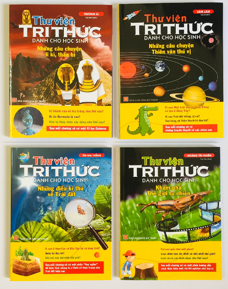 Sách – thư viện tri thức dành cho học sinh – trọn bộ 4 cuốn