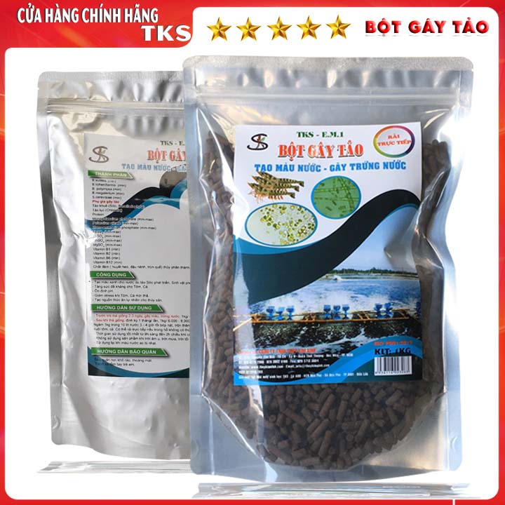 1Kg BỘT GÂY TẢO TKS Tạo Màu Nước Và  Gây Trứng Nước Cho Hồ Nuôi Tôm Cá