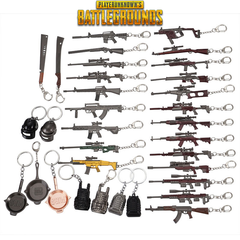 Móc khoá PUBG hàng 12cm thép không rỉ cực chất tất cả vật phẩm