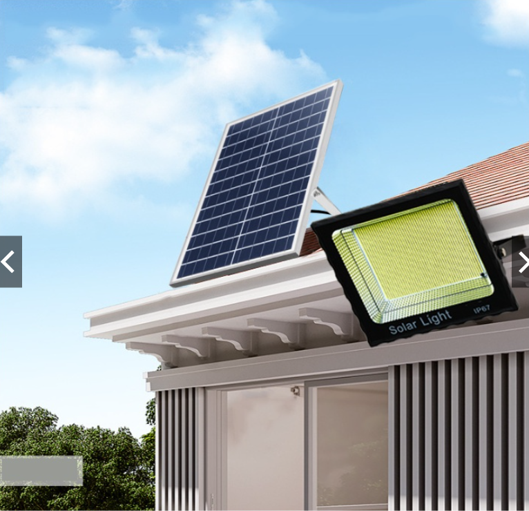 Đèn năng lượng mặt trời , Đèn led pha năng lượng mặt trời 1000w 1026 chip led chiếu sáng sân vườn ngoài trời