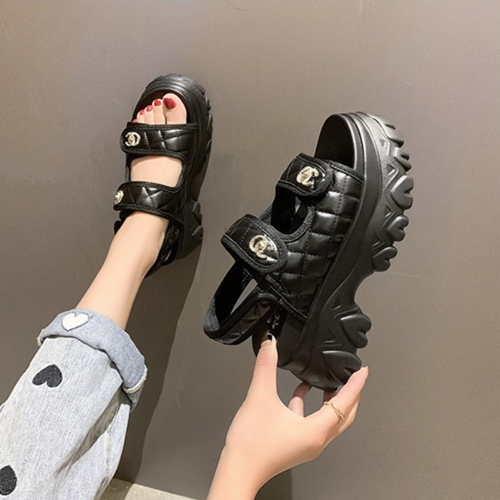 Sandal xuồng 2 quai gc 8cm x479-0477