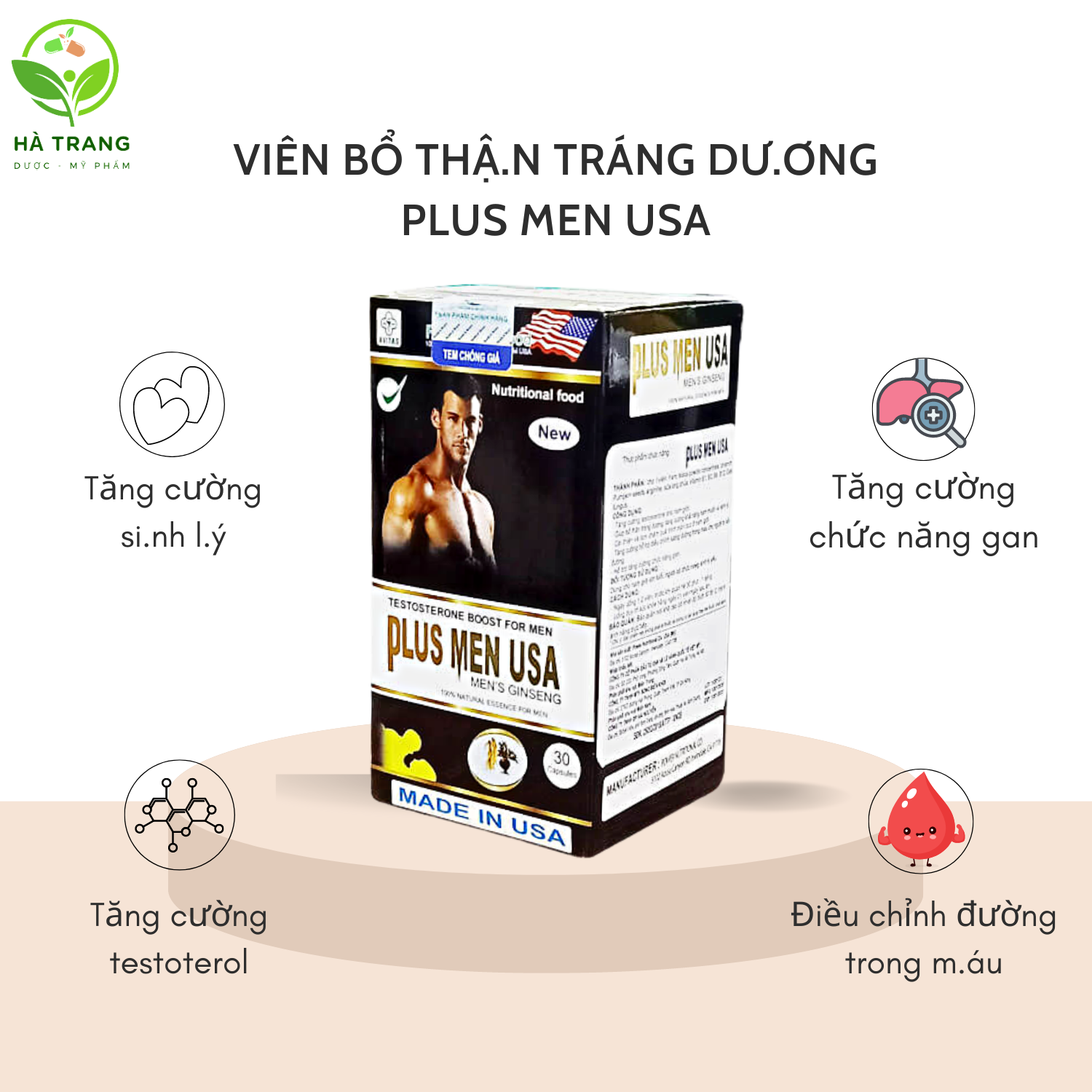 Plus men usa - bổ thận tráng dương tăng cường sinh lực nam giới date mới