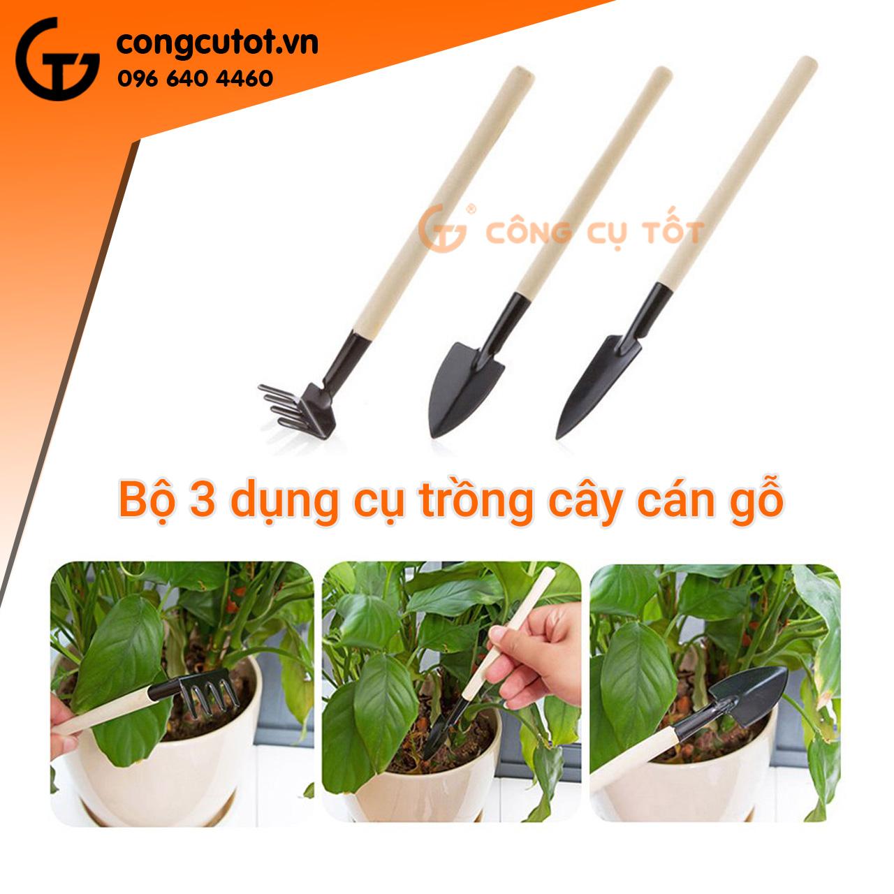 Bộ 3 cuốc xẻng trồng cây mini