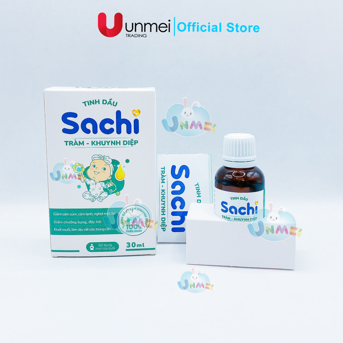Tinh Dầu Tràm Khuynh Diệp Sachi Giúp Làm Ấm Cơ Thể, Đuổi Muỗi, Làm Dịu Các Vết Côn Trùng Cắn 30ml Dành Cho Bé