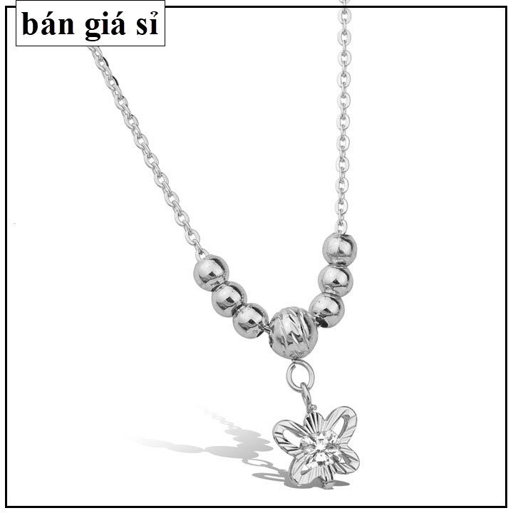 [HCM][Giá Hủy DIệt] [Dây Chuyền Nữ Bán Chạy Nhất] Dây chuyền inox nữ giá rẻ nhất HCM không đen - Bi và Bướm