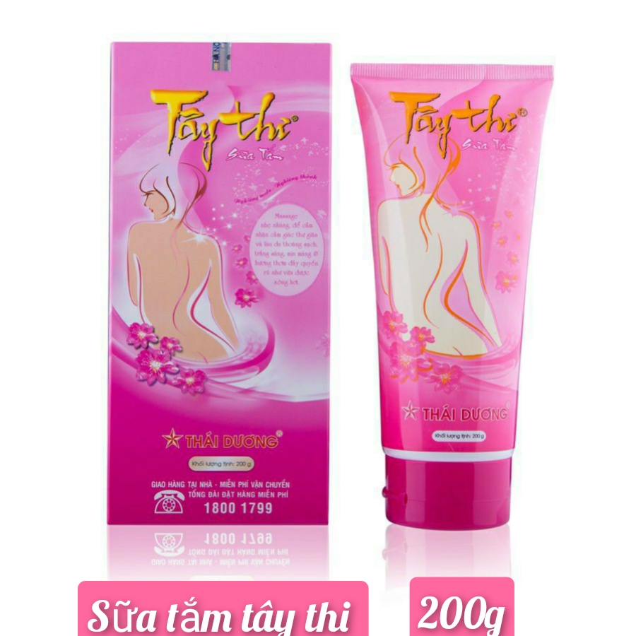 [HCM]Sữa Tắm Tây Thi 200g Dưỡng Trắng Mịn Da Ngừa Mụn Trứng Cá Viêm Tắc Lỗ Chân Lông Chống Rôm Sẩy Mẩn Ngứa SAO THÁI DƯƠNG  AT Boutique Cute