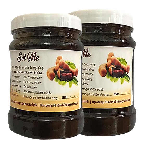 2 HŨ SỐT ME ĐƯỜNG PHÈN CHUA NGỌT SIÊU NGON