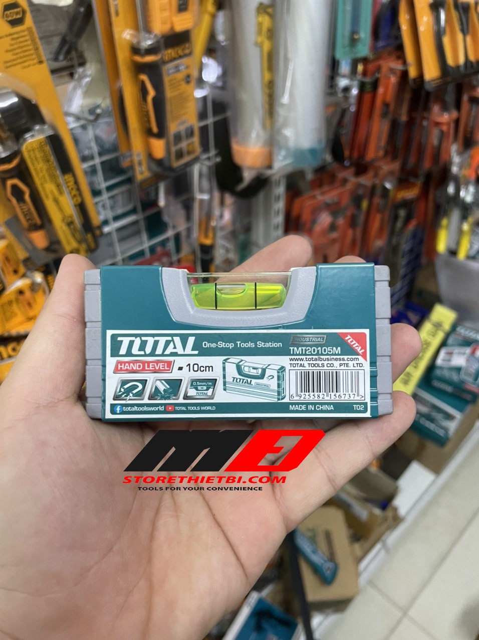 Thước thủy từ tính total 100mm tmt20105m