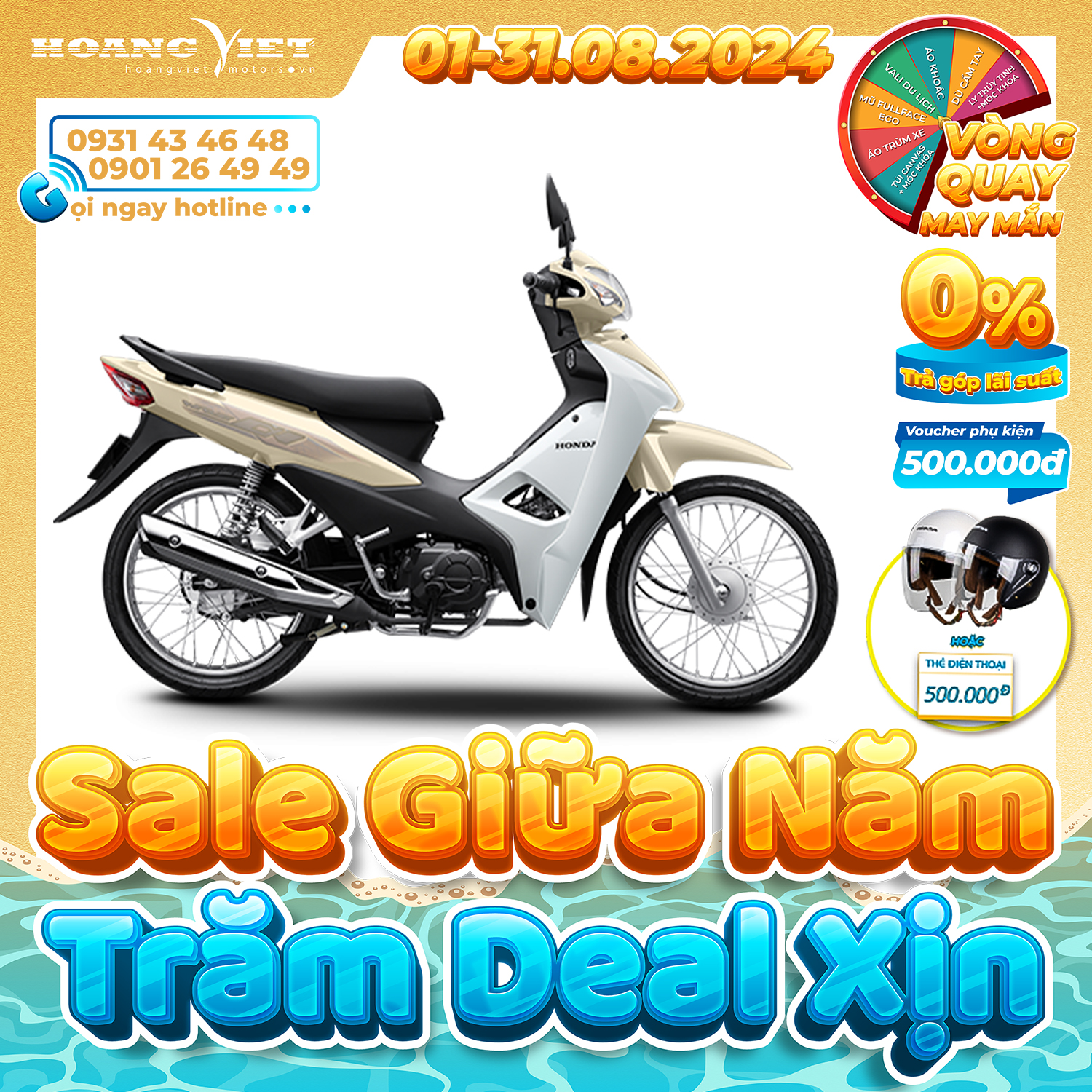 Xe Máy Honda Wave ALPHA 110cc 2024 - Phiên Bản Cổ Điển