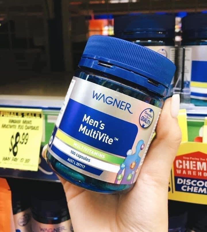 Wagner Mens Multivite 100 Capsules -  vitamin tổng hợp cho nam giới