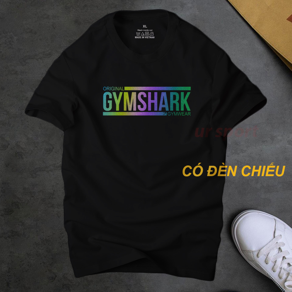 Áo thun nam gymshark GS2 phản quang 7 màu phong cách cá tính mạnh mẽ , chất vải cotton 65/35 dầy dặn co giãn 4 chiều tốt | ursport