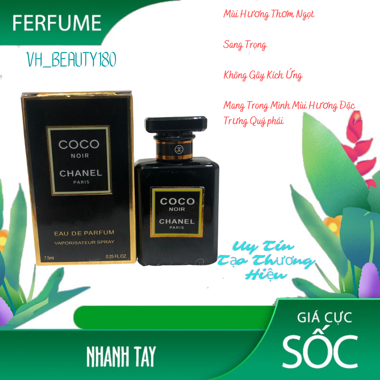 Nước hoa chiết coco c.h.a.n.e.l 7,5ml cao cấp