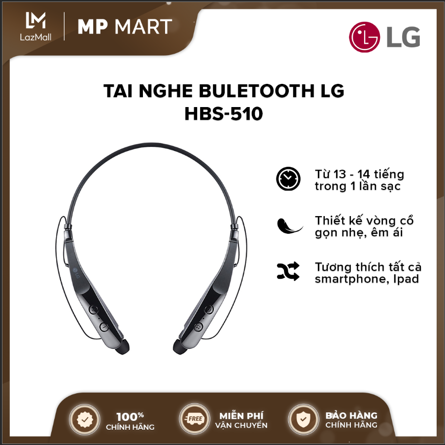 [FREESHIP] Tai nghe Bluetooth LG HBS-510