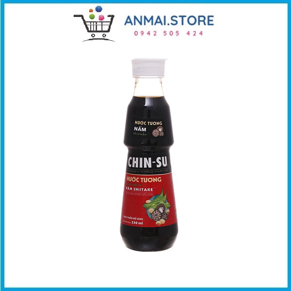 Nước tương Chinsu nấm Shiitake chai 330ml